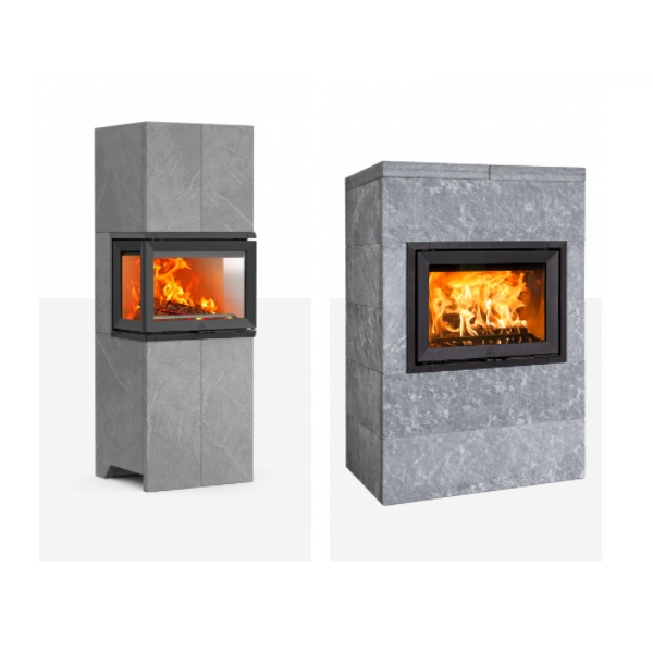 Jøtul FL 173 ja FS 175 kiertoilmatakka vuolukivitakka | Jøtul FL 173 and FS 175 fireplace soapstone