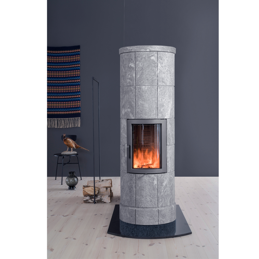 Norsk Kleber Babina vuolukivitakka | Norsk Kleber Babina soapstone fireplace