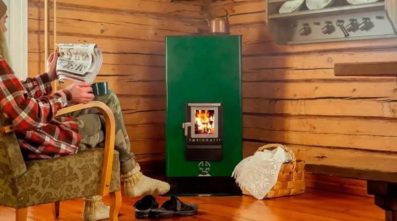 Porin Matti varaava kamiina keittolevyllä | Porin Matti heat-storing fireplace with cooking top