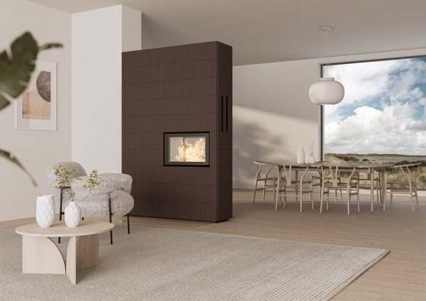 Nordpeis Wave T 3+5 kiertoilmatakka | Nordpeis Wave T 3+5 air convection fireplace