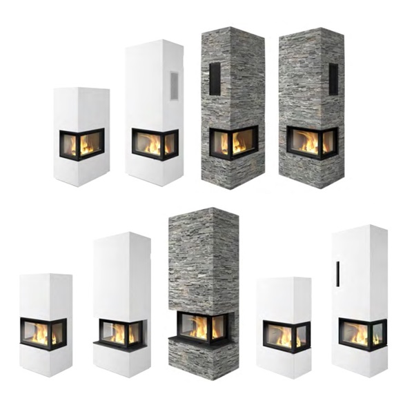 Nordpeis Davos kiertoilmatakkamallit | Nordpeis Davos fireplace models